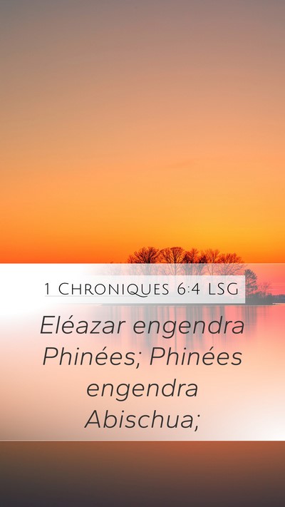 1 Chroniques 6:4 LSG Bible Verse Image