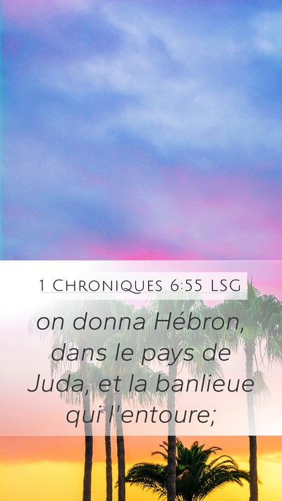 1 Chroniques 6:55 LSG Bible Verse Image