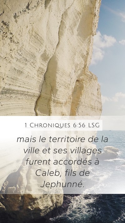1 Chroniques 6:56 LSG Bible Verse Image