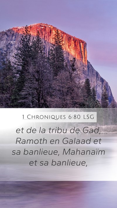 1 Chroniques 6:80 LSG Bible Verse Image