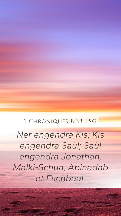 1 Chroniques 8:33 LSG Bible Verse Image