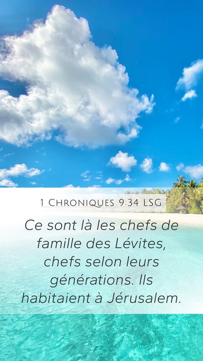 1 Chroniques 9:34 LSG Bible Verse Image