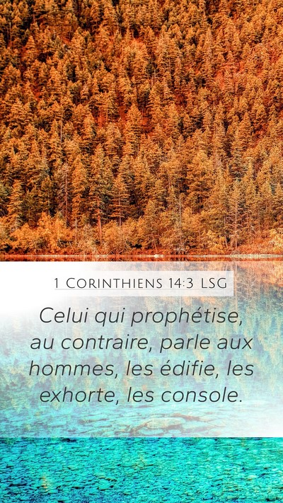 1 Corinthiens 14:3 LSG Bible Verse Image