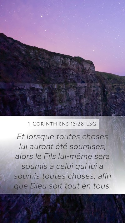 1 Corinthiens 15:28 LSG Bible Verse Image