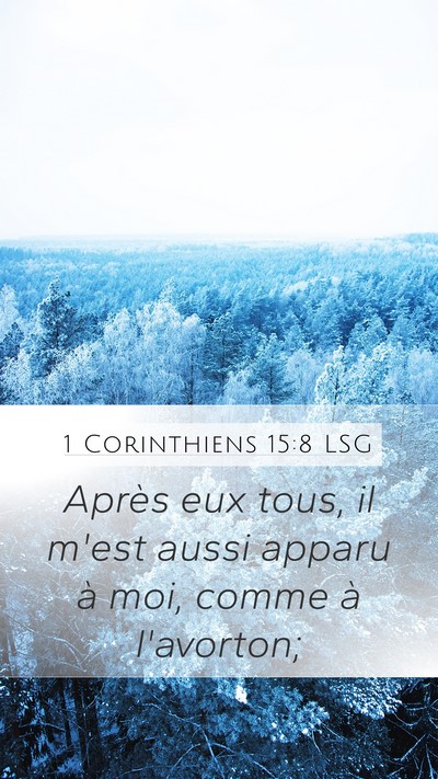 1 Corinthiens 15:8 LSG Bible Verse Image