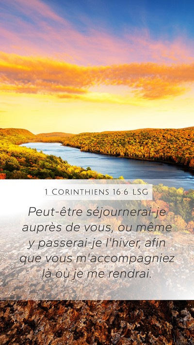 1 Corinthiens 16:6 LSG Bible Verse Image