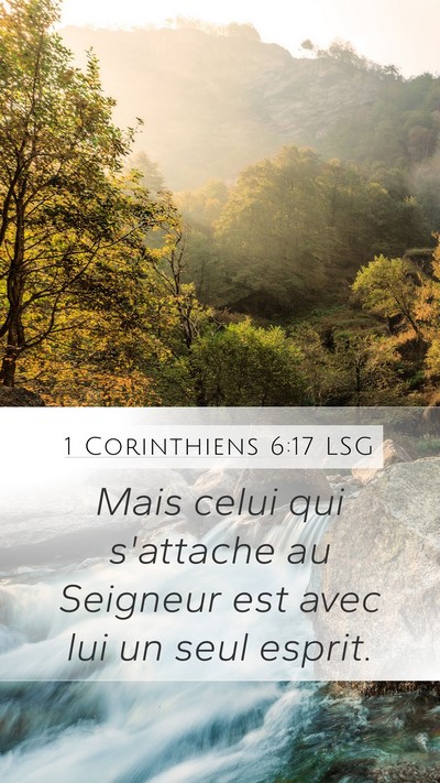 1 Corinthiens 6:17 LSG Bible Verse Image