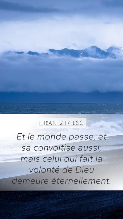 1 Jean 2:17 LSG Bible Verse Image