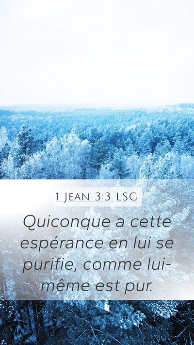 1 Jean 3:3 LSG Bible Verse Image