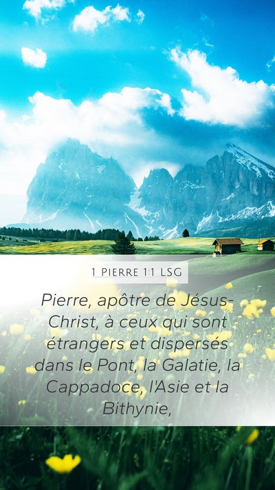 1 Pierre 1:1 LSG Bible Verse Image
