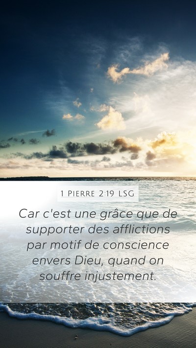 1 Pierre 2:19 LSG Bible Verse Image