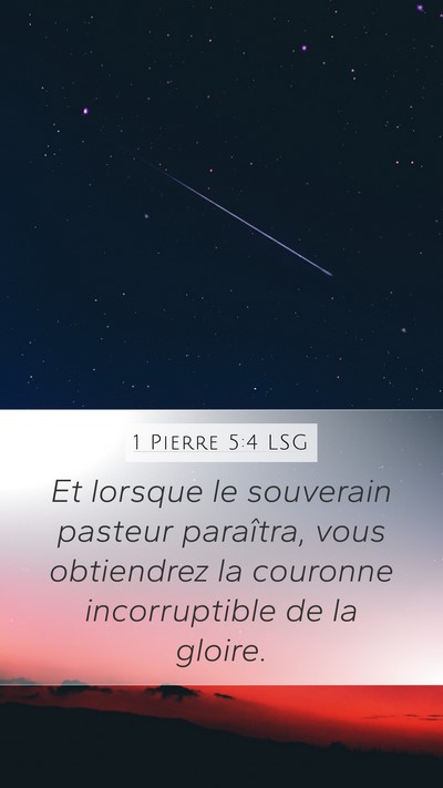 1 Pierre 5:4 LSG Bible Verse Image