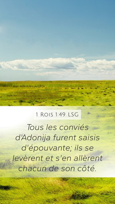 1 Rois 1:49 LSG Mobile Phone Wallpaper - Tous les conviés d'Adonija furent saisis - Mobile Bible Verse Wallpaper