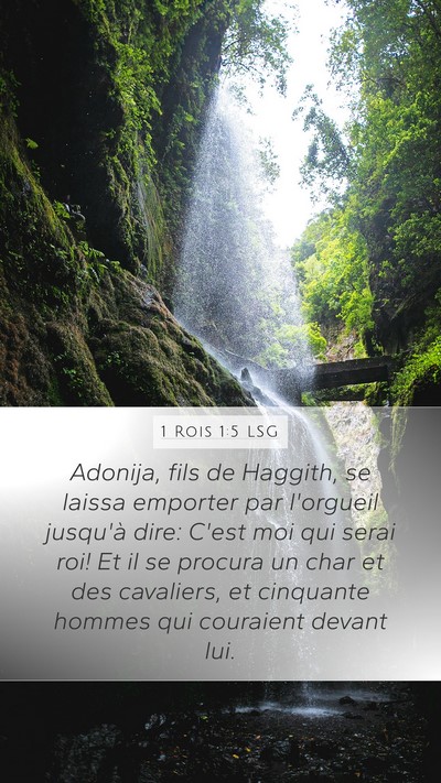 1 Rois 1:5 LSG Bible Verse Image