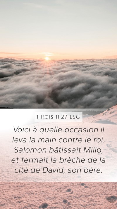 1 Rois 11:27 LSG Bible Verse Image