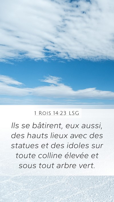 1 Rois 14:23 LSG Bible Verse Image