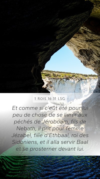 1 Rois 16:31 LSG Bible Verse Image