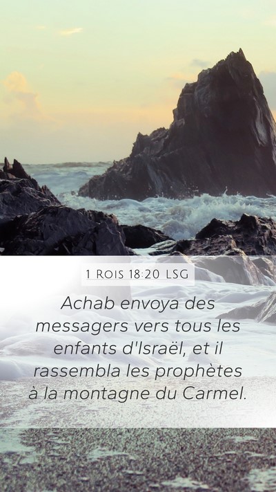 1 Rois 18:20 LSG Bible Verse Image