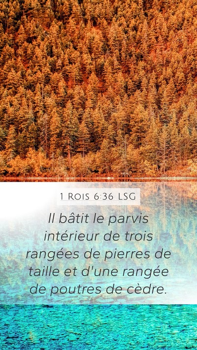 1 Rois 6:36 LSG Bible Verse Image