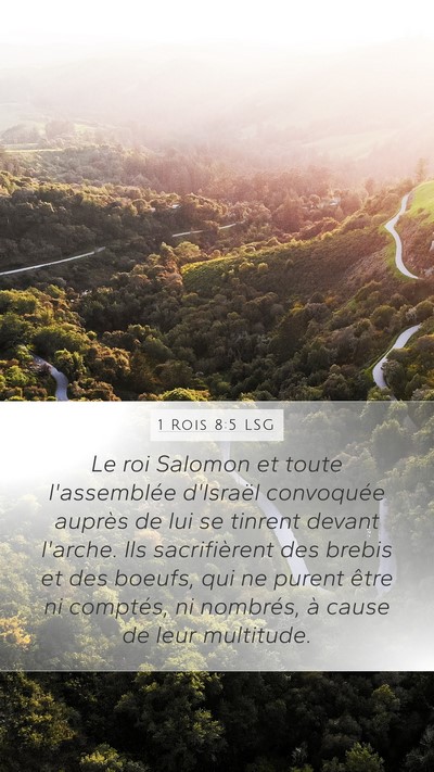 1 Rois 8:5 LSG Bible Verse Image