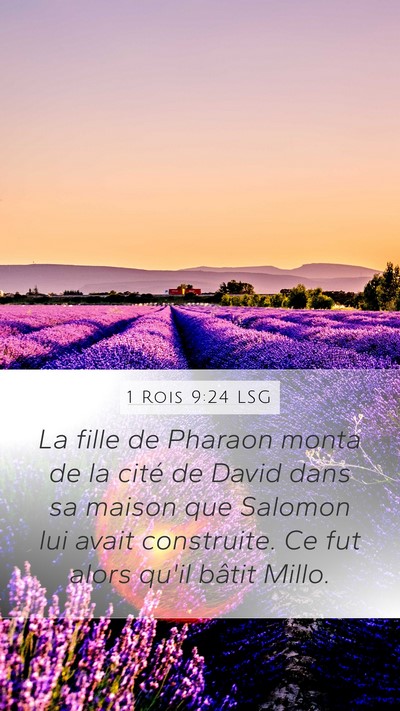 1 Rois 9:24 LSG Bible Verse Image
