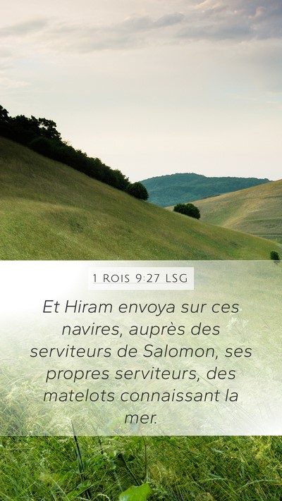 1 Rois 9:27 LSG Bible Verse Image