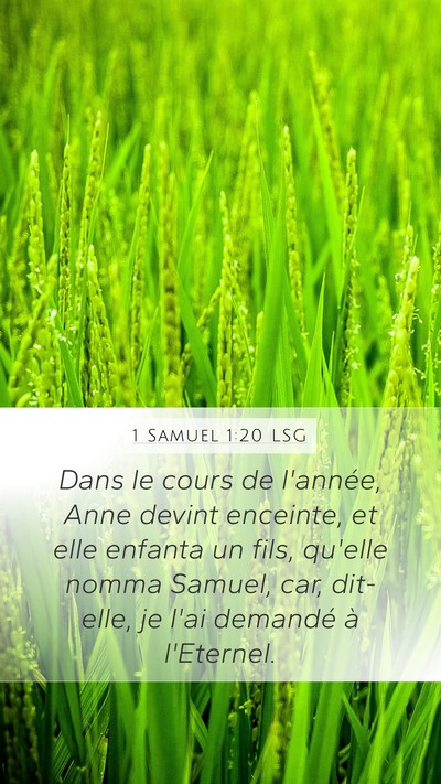 1 Samuel 1:20 LSG Bible Verse Image