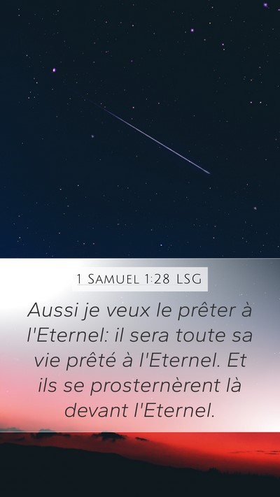 1 Samuel 1:28 LSG Bible Verse Image