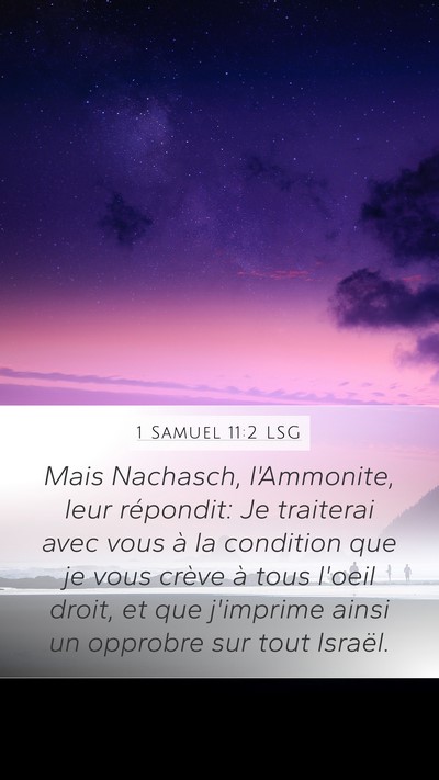 1 Samuel 11:2 LSG Bible Verse Image
