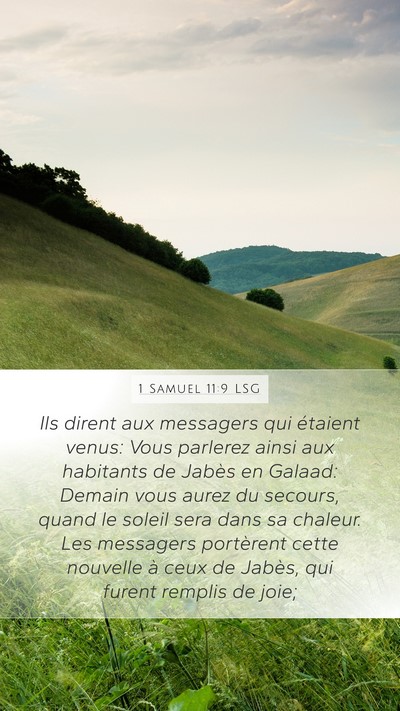 1 Samuel 11:9 LSG Bible Verse Image