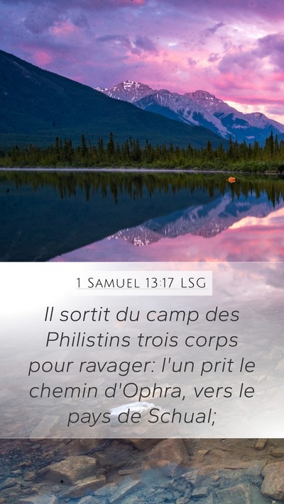 1 Samuel 13:17 LSG Bible Verse Image