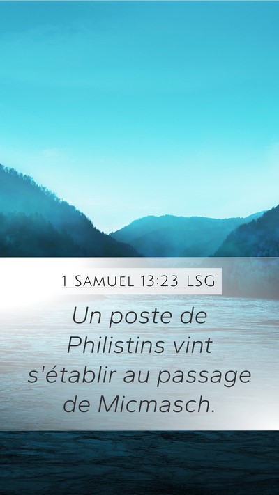 1 Samuel 13:23 LSG Bible Verse Image