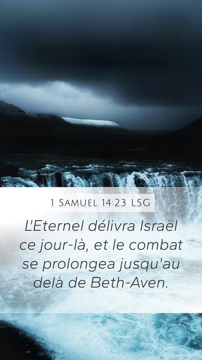 1 Samuel 14:23 LSG Bible Verse Image