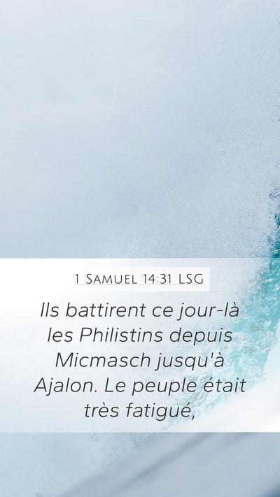1 Samuel 14:31 LSG Bible Verse Image