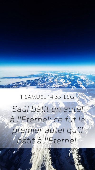 1 Samuel 14:35 LSG Bible Verse Image
