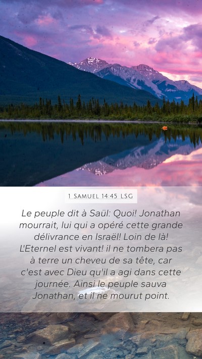 1 Samuel 14:45 LSG Bible Verse Image