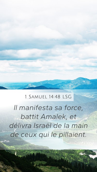 1 Samuel 14:48 LSG Bible Verse Image