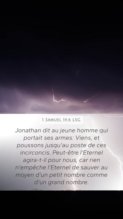 1 Samuel 14:6 LSG Bible Verse Image