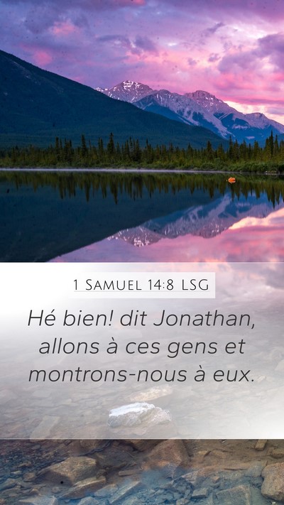 1 Samuel 14:8 LSG Bible Verse Image