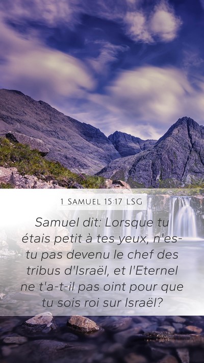 1 Samuel 15:17 LSG Bible Verse Image
