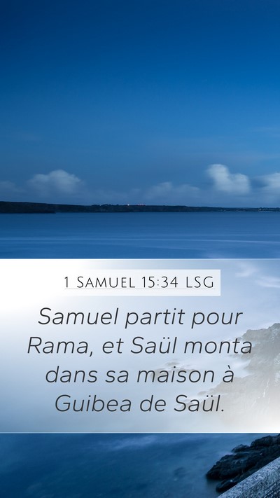 1 Samuel 15:34 LSG Bible Verse Image