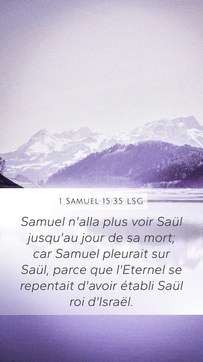 1 Samuel 15:35 LSG Bible Verse Image