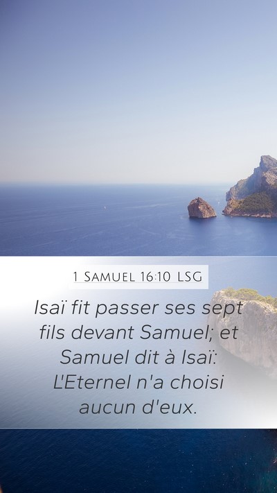 1 Samuel 16:10 LSG Bible Verse Image