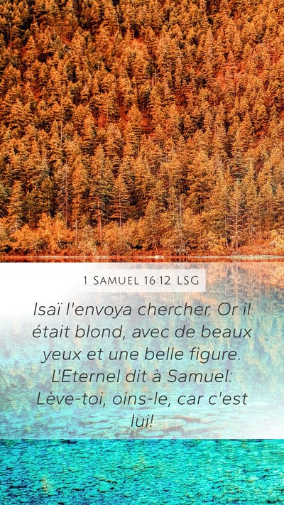1 Samuel 16:12 LSG Bible Verse Image