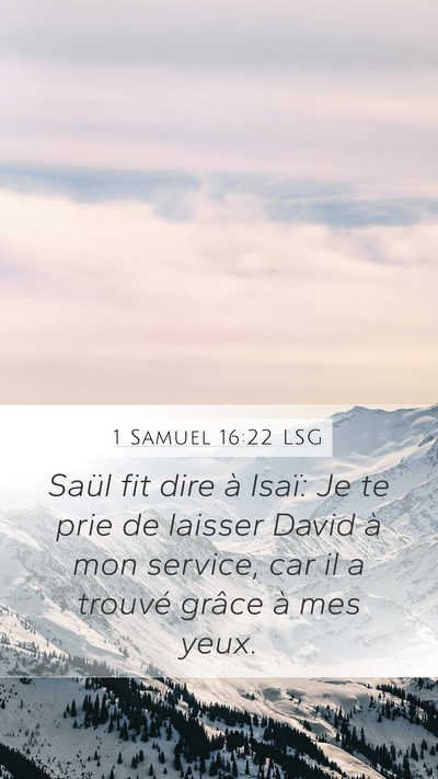 1 Samuel 16:22 LSG Bible Verse Image