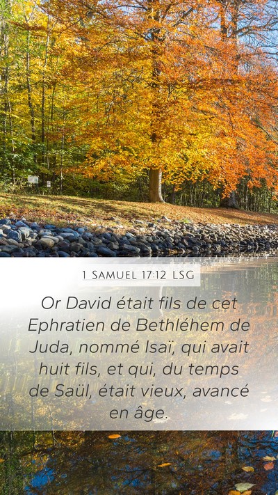 1 Samuel 17:12 LSG Bible Verse Image