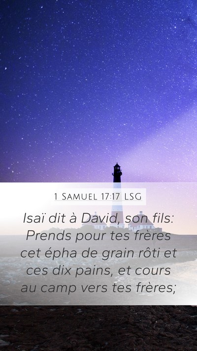 1 Samuel 17:17 LSG Bible Verse Image