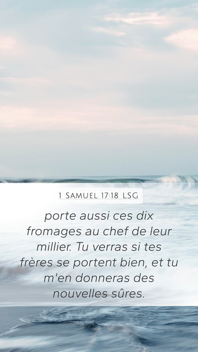 1 Samuel 17:18 LSG Bible Verse Image