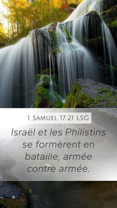 1 Samuel 17:21 LSG Bible Verse Image
