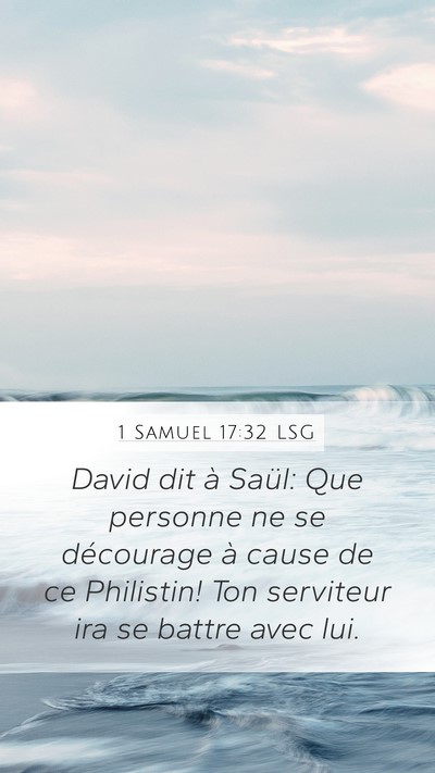 1 Samuel 17:32 LSG Bible Verse Image